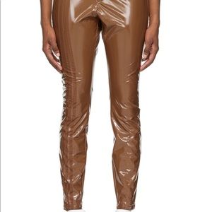 WILD BROWN IVY PARK LATEX PANTS